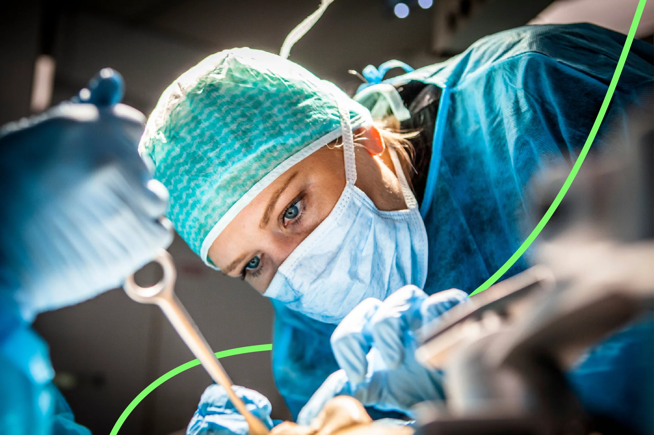Surgeon performing fluorescence-guided procedure